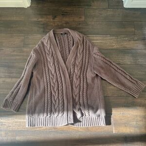 Quince 100% Organic Cotton Oversized Cable Cardigan